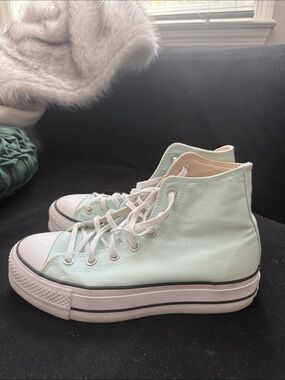 Converse High Top Sneakers in Mint/Light Green